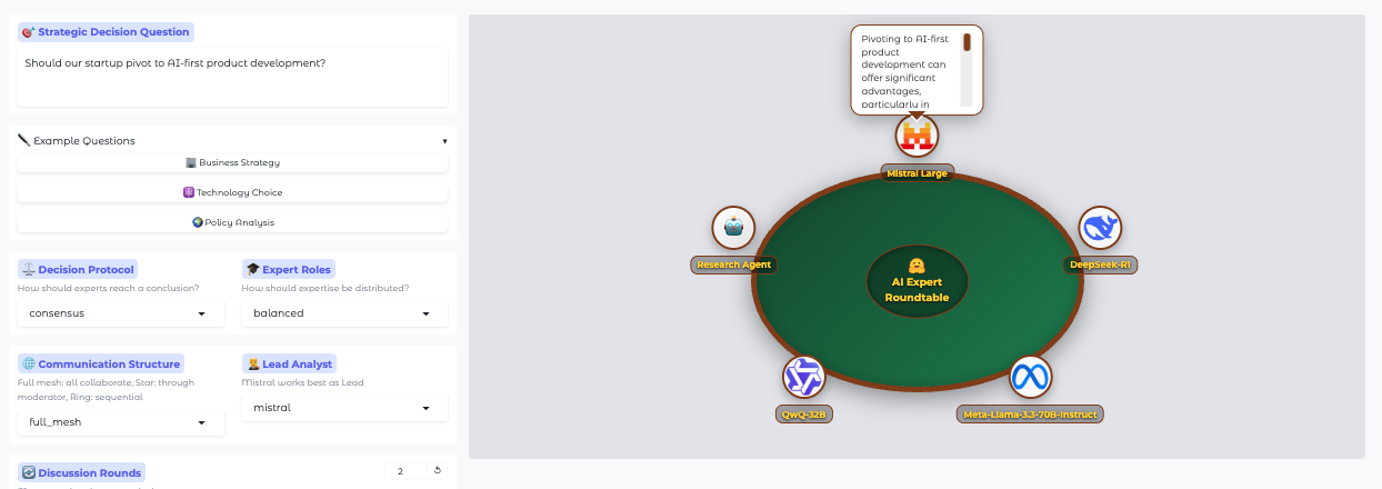 Consilium UI Screenshot