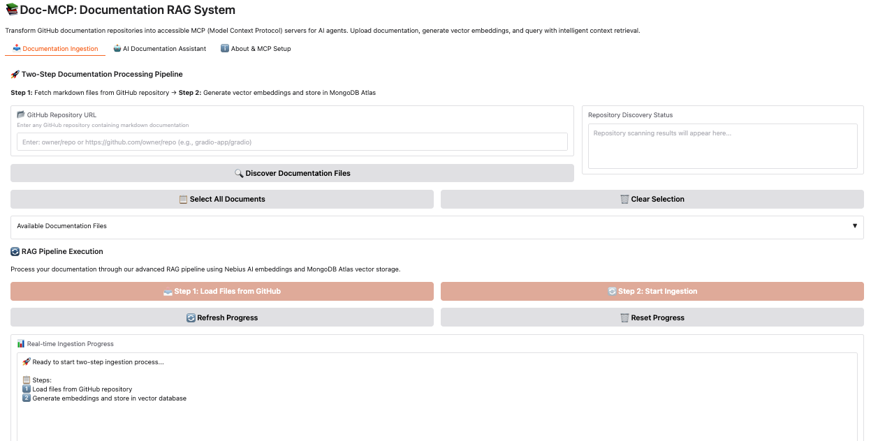 Doc-MCP UI Screenshot